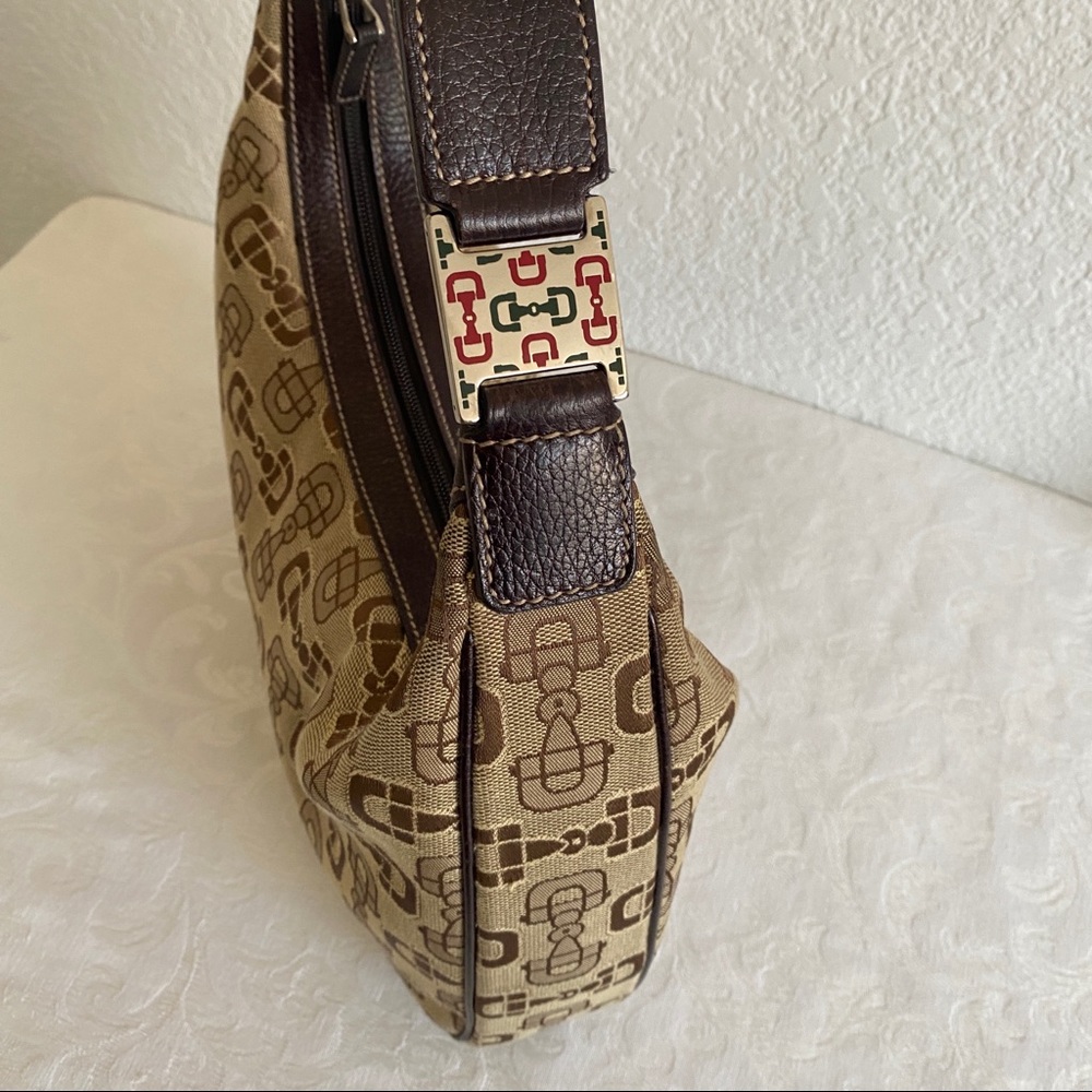 Gucci horsebit canvas hobo bag - Picture 9 of 15